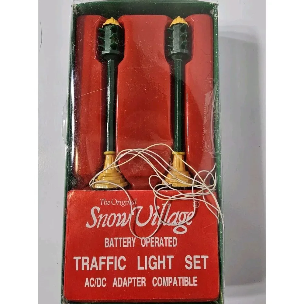 Department 56 The Original Snow Village Traffic Light Set #5500-0 Christmas‎